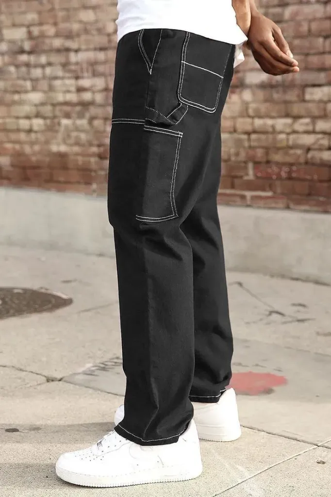 Cargo Black Trousers