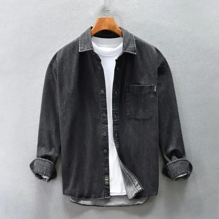 Black Denim Shirt